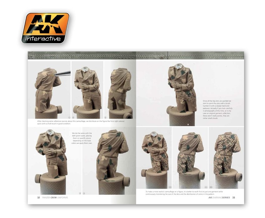 AK Interactive AK272 panzer crew uniforms painting guide l. series 02 – imagen 3
