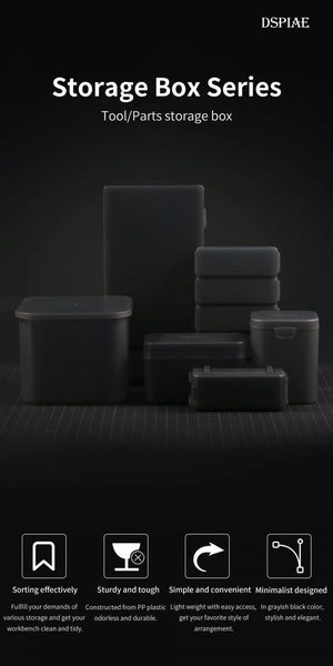 DSPIAE BOX-1 Black Plastic Accessory Storage Box 147/88/33 mm / Accessory container – Bild 2