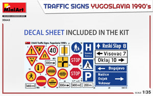 MiniArt 35643 TRAFFIC SIGNS. YUGOSLAVIA 1990&amp;#39;s 1/35 – image 2