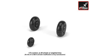 Armory Models AW72202 Junkers Ju 88 late wheels w/ weighted tires 1/72 – image 4