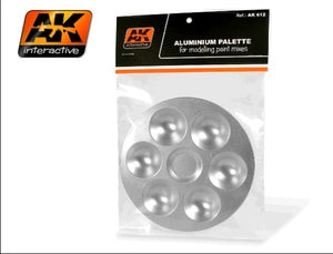 AK Interactive AK612 Aluminum Paint Palette 6 Wells
