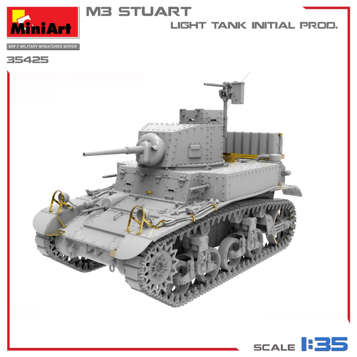 MiniArt 35425 M3 STUART LIGHT TANK, INITIAL PROD 1/35 – Bild 4