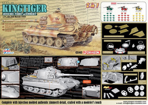 Dragon 6840 Sd.Kfz.182 Kingtiger Henschel Production w/Zimmerit s.Pz.Abt.505 Russia 1944 1/35 – image 4