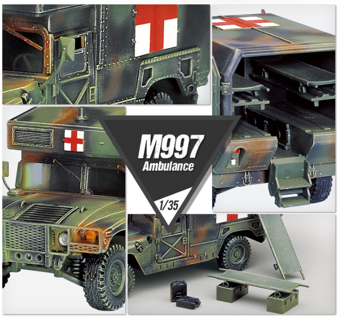 Academy 13243 M997 Humvee Maxi Ambulance 1/35 – Bild 5