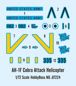 Hobby Boss 87224 AH-1F Cobra Attack Helicopter 1/72 – image 3