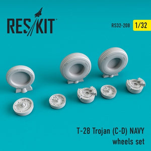 RESKIT RS32-0208 T-28 Trojan (CD) NAVY wheels set 1/32