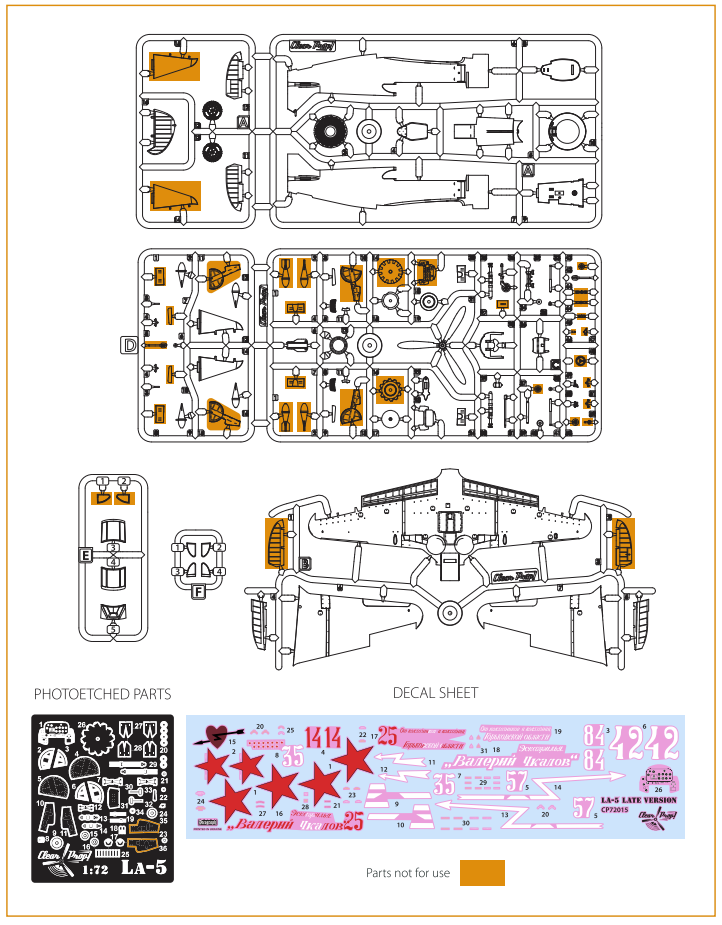 Clear Prop! CP72015 La-5 late version ADVANCED KIT 1/72 – image 5