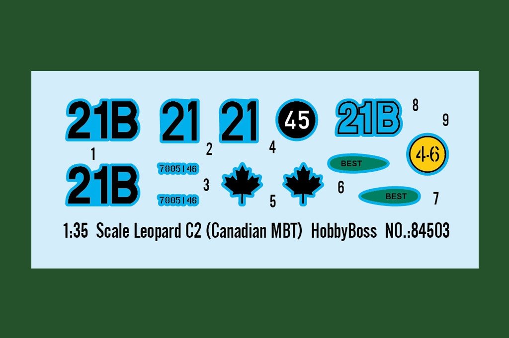 Hobby Boss 84503 Leopard C2 (Canadian MBT) 1/35 – Bild 14