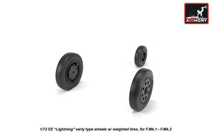 Armory Models AW72409 EE Lightning wheels w/ weighted tires, early 1/72 – obrázek 3