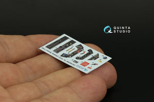 Quinta Studio QD48268 Ta 152C 3D-Printed &amp;amp; colored Interior on decal paper (Hobby Boss) 1/48 – immagine 4