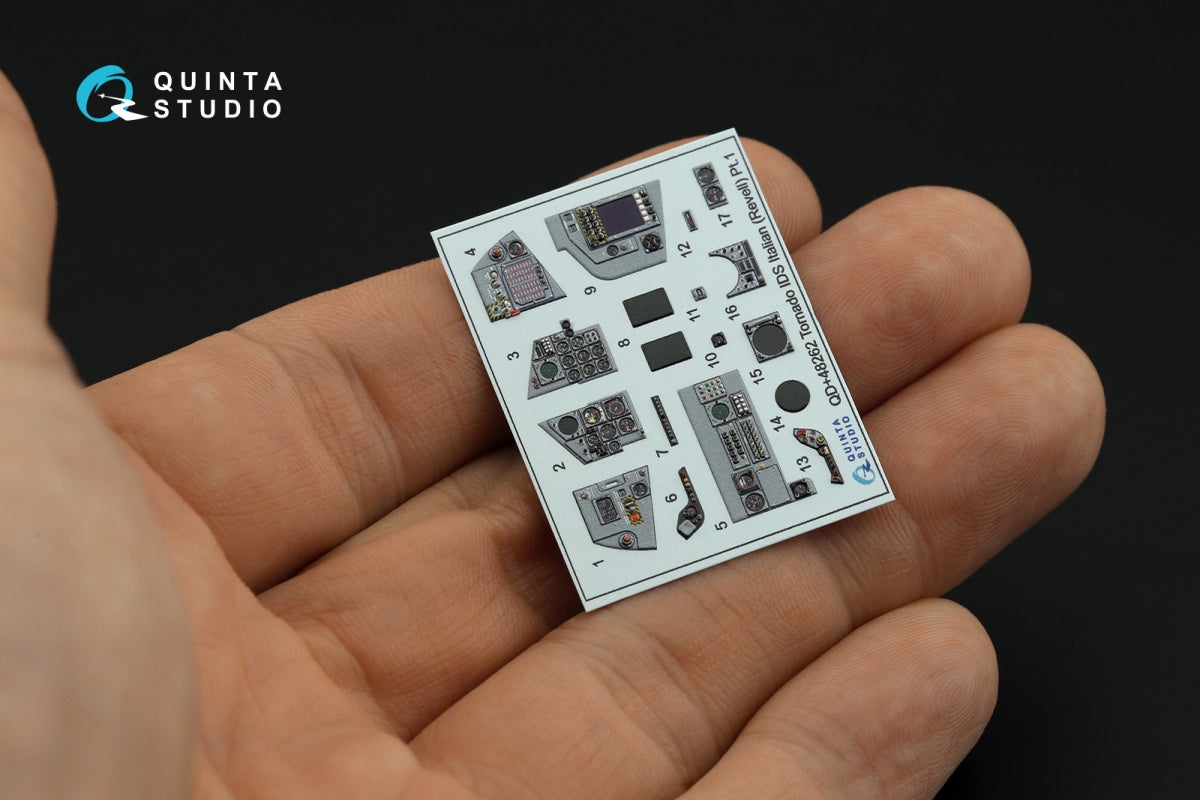 Quinta Studio QDS+48262 Tornado IDS Italian 3D-Printed colored Interior on decal paper (Revell) (small version) (with 3D-printed resin parts) 1/48 – image 9