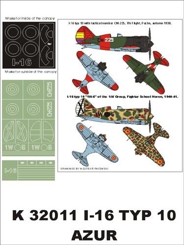 Montex K32011 Polikarpov I-16 (Spain) 1/32