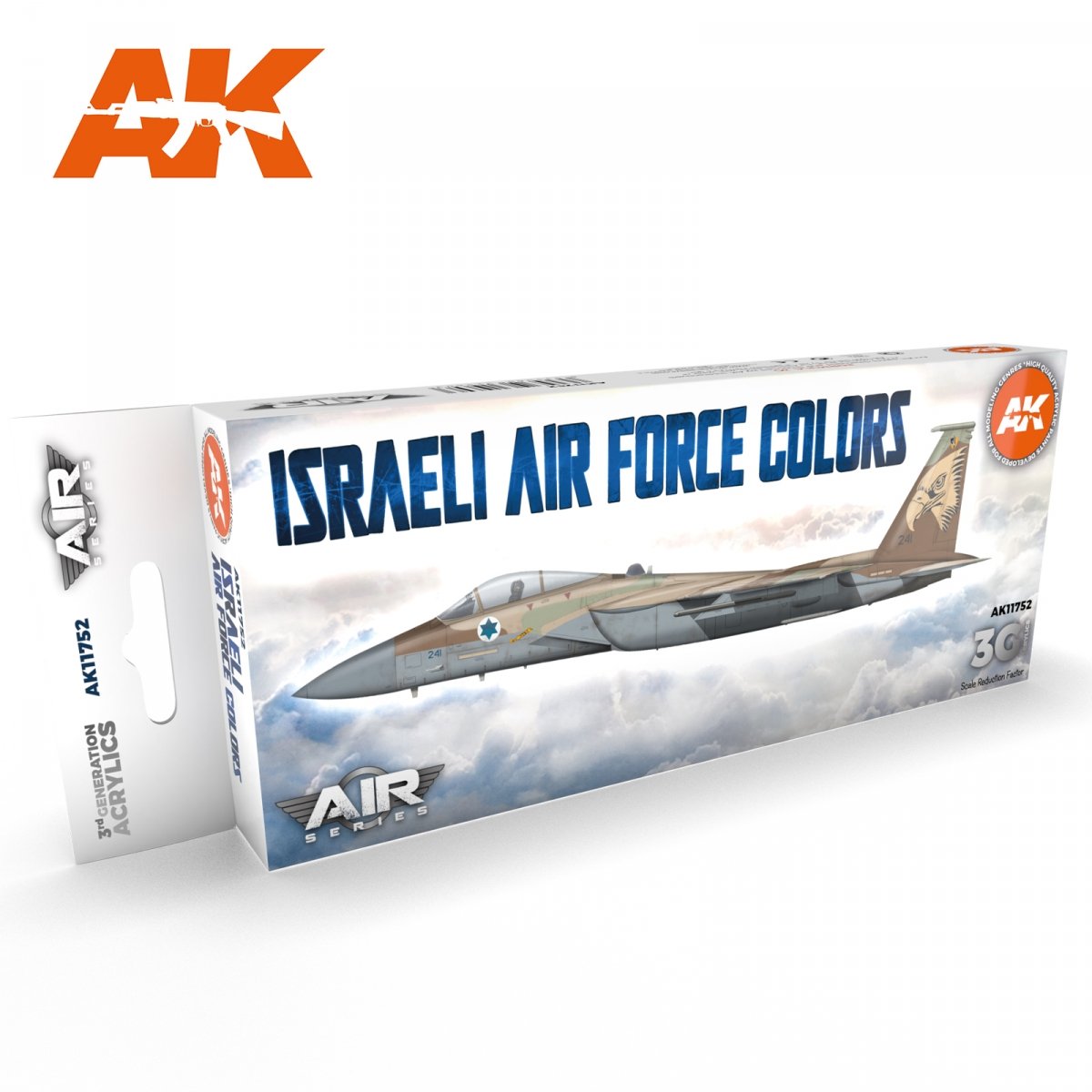 AK Interactive AK11752 Couleurs de l'armée de l'air israélienne 8 x 17 ml