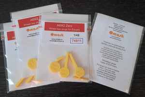 Omask 74811 A6M2 Zero wheel bay plugs (for Eduard) 1/48 – image 3
