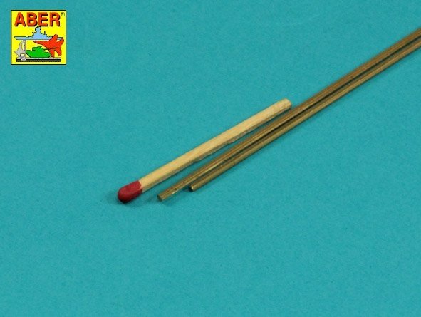 Aber HR-15 Hexagonal brass rods 1.5mm length 245mm (2 pieces) – obrázek 2