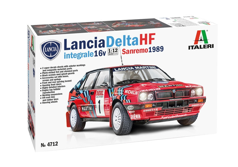 Italeri 4712 Lancia Delta HF Intégrale Sanremo 1989 1/12