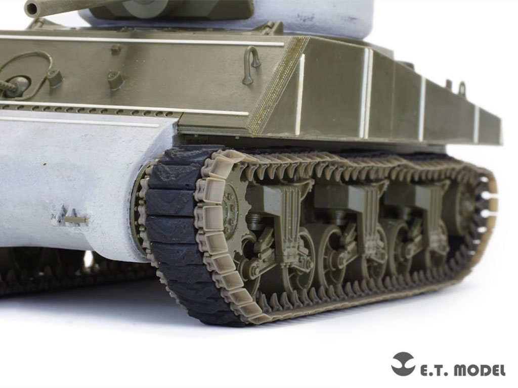 ET Model P35-093 WWII US ARMY M4 Sherman Extended End Connectors &amp;quot;Duck bill&amp;quot; type 1 1/35 – immagine 2