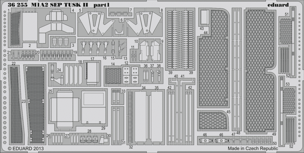 Eduard 36255 M1A2 SEP TUSK II 1/35 Tamiya – image 2
