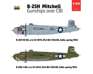 HK Models 01E037 B-25H Mitchell Gunships over CBI 1/32 – immagine 3