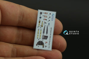 Quinta Studio QD72037 Bf 109 G-6 3D-Printed &amp;amp; colored Interior on decal paper (Tamiya) 1/72 – Bild 6