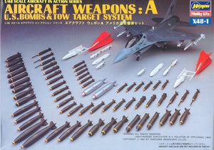 Hasegawa X48-1 AIRCRAFT WEAPONS: A US Smart Bombs Target Pods (1/48)