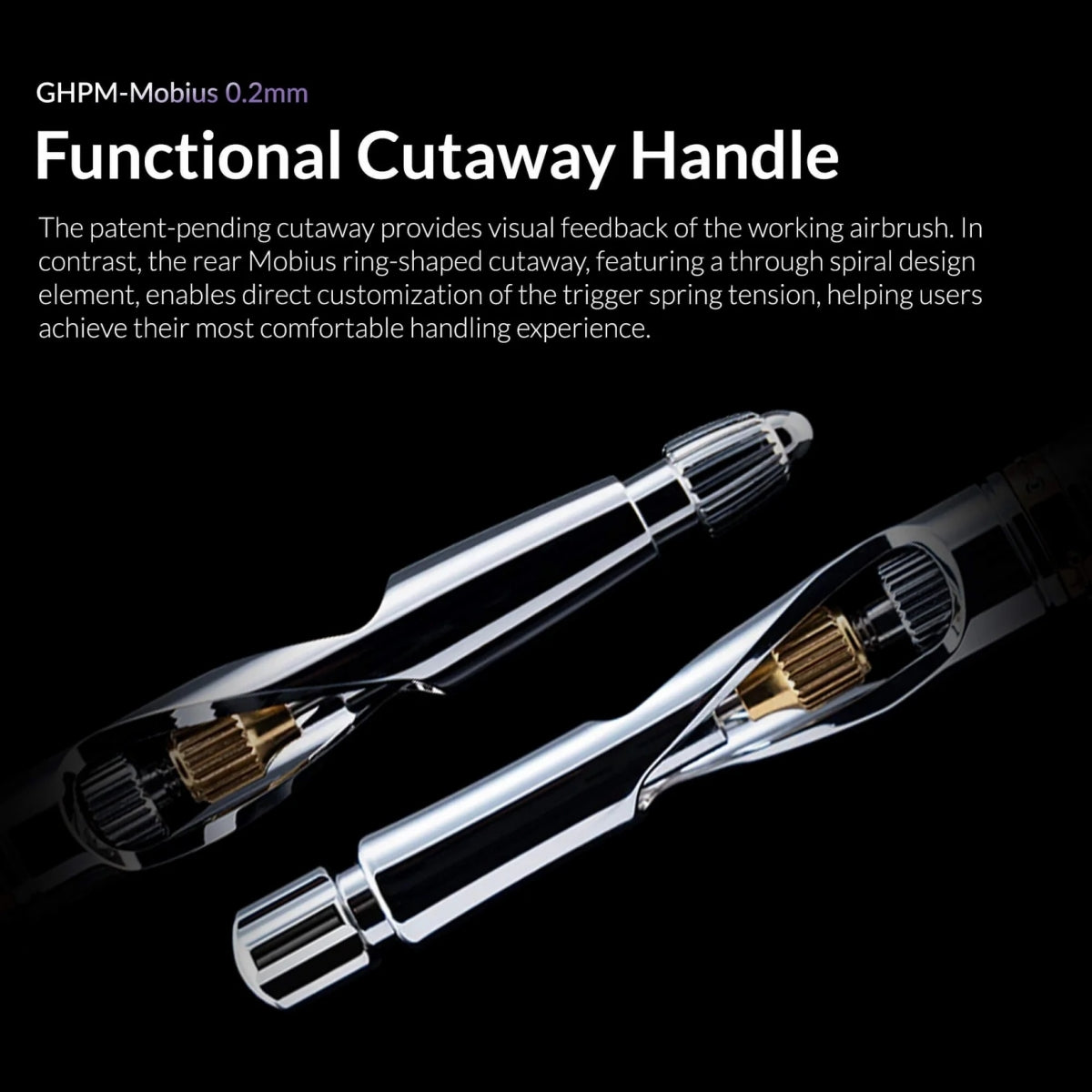 Gaahleri 40850 Premium Series GHPM-Mobius 0,2 mm Airbrush