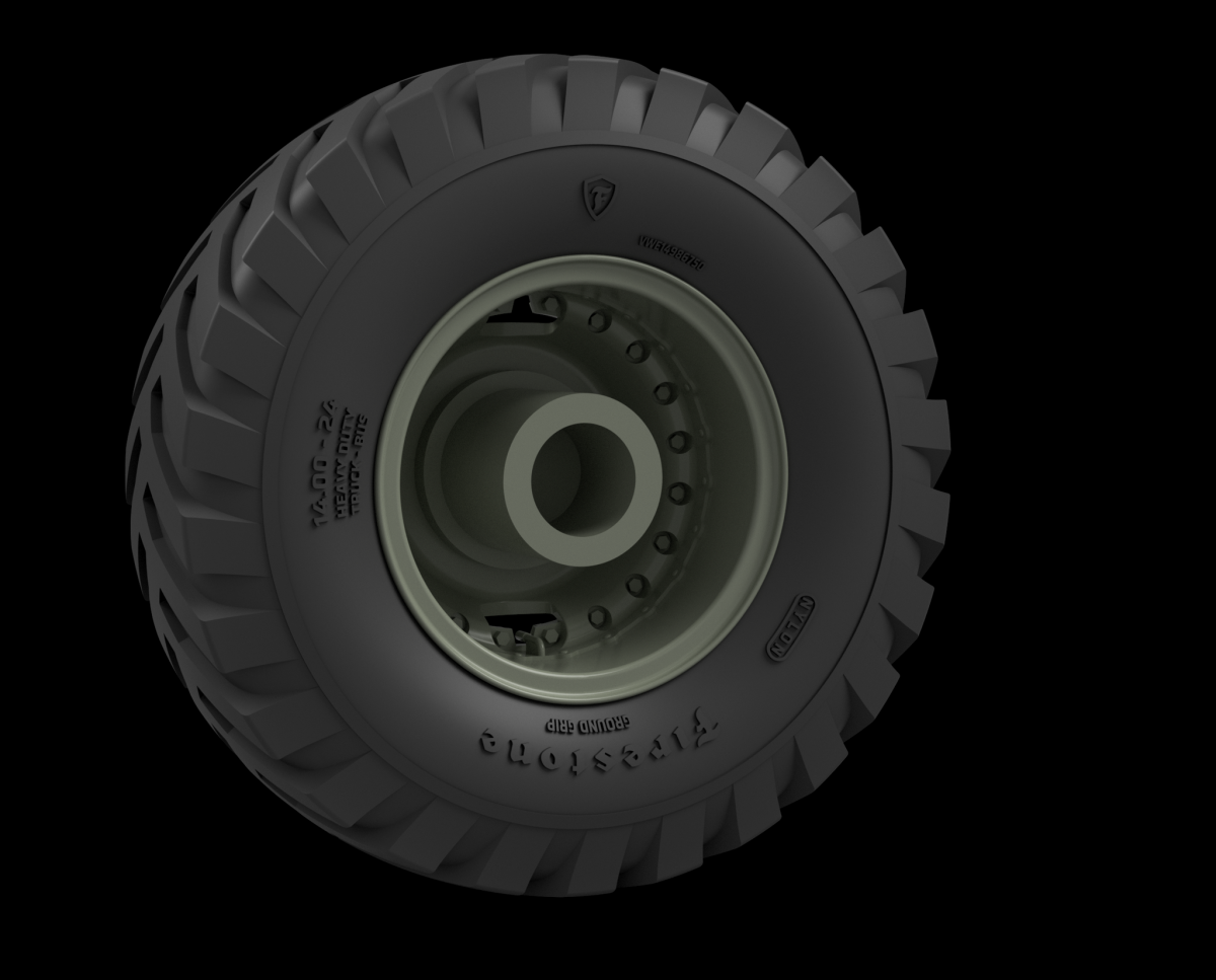 Panzer Art RE35-807 M26 Dragon Wagon Road wheels (Firestone) 1/35 – Bild 3