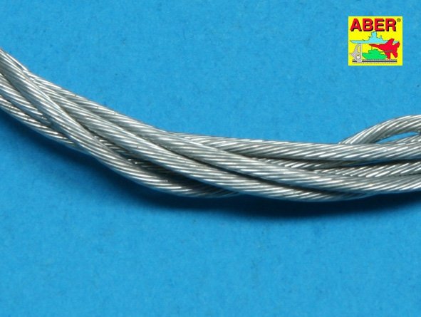 Aber TCS13 Stainless Steel Towing Cables 1.3mm, 1m long – obrázek 3