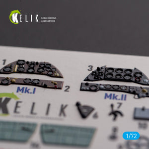 KELIK K72128 Gloster Gladiator Mk.I/II - interior 3D decals for Airfix kit 1/72 – image 3