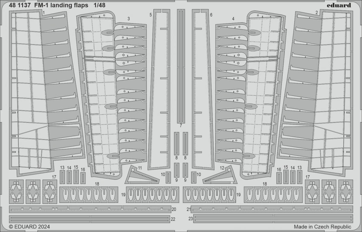 Eduard 481137 FM-1 landing flaps TAMIYA 1/48