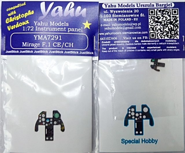Yahu YMA7291 Mirage F.1 CE/CH (Loisirs spéciaux) 1/72