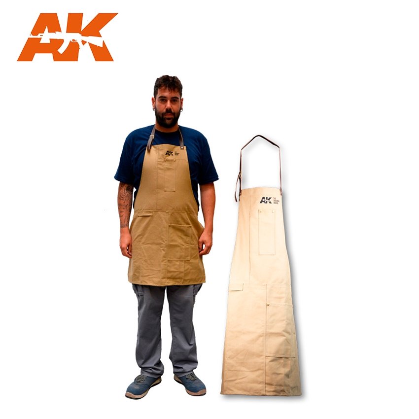 AK Interactive AK9201 OFFICIAL APRON CAMEL / Modeling Apron – Bild 2
