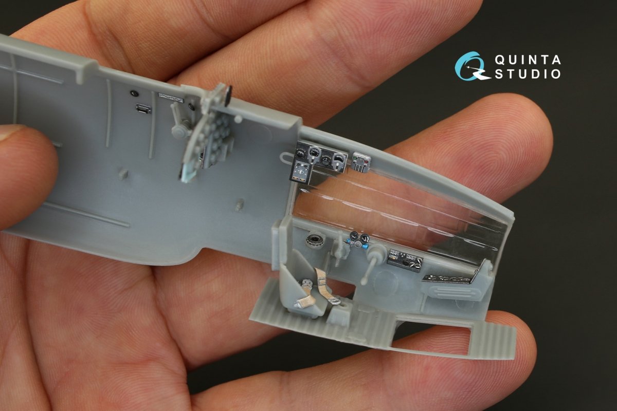Quinta Studio QD48100 IL-4 3D-Printed &amp;amp; colored Interior on decal paper (for Xuntong kit) 1/48 – Bild 8