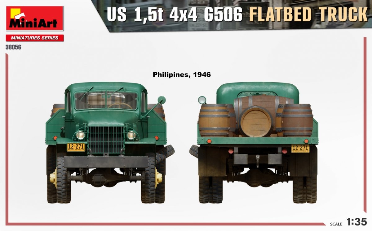 MiniArt 38056 US 1.5t 4×4 G506 FLATBED TRUCK 1/35 – image 6