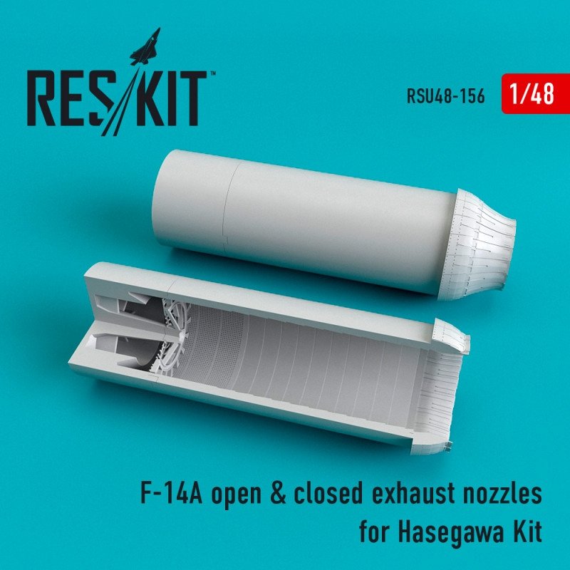 RESKIT RSU48-0156 F-14A open &amp;amp; closed exhaust nozzles for Hasegawa kit 1/48