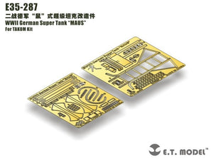 ET Model E35-287 WWII German Super Tank “MAUS” For TAKOM 1/35 – immagine 2