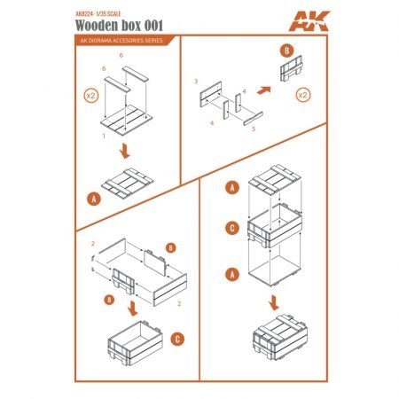 AK Interactive AK8224 LASER CUT WOODEN BOX 001 (7 UNITS) – image 4