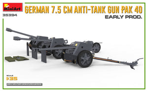 MiniArt 35394 GERMAN 7.5CM ANTI-TANK GUN PAK 40. EARLY PROD 1/35 – imagen 8