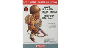 FineMolds FT2 WWII US Infantry Man &amp;amp; Thompson M1A1 1/12