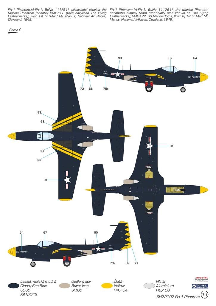 Special Hobby 72297 FH-1 Phantom Demonstration Teams and Trainers 1/72 – Bild 6
