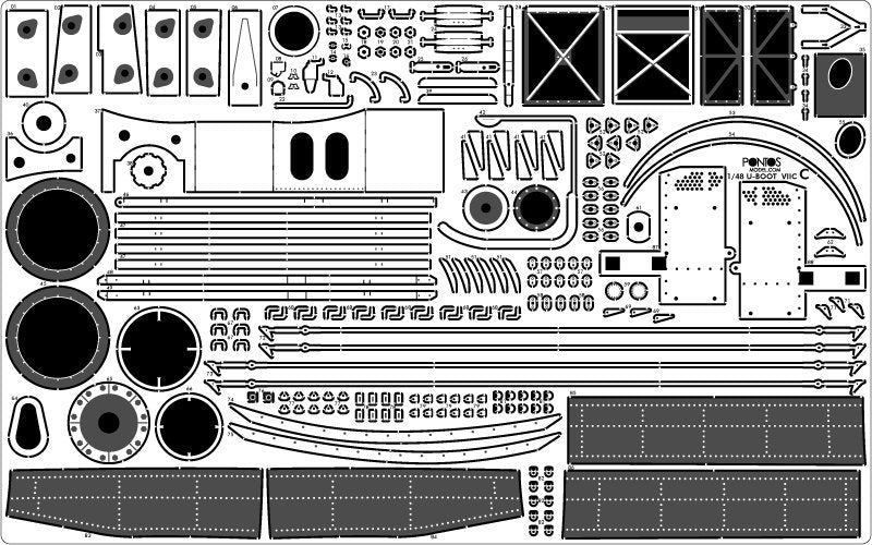 Pontos 48001F1 U-Boot Type VII C Detail up set 1/48 – Bild 7