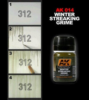 AK Interactive AK014 Winter Streaking Grime 35ml – zdjęcie 2
