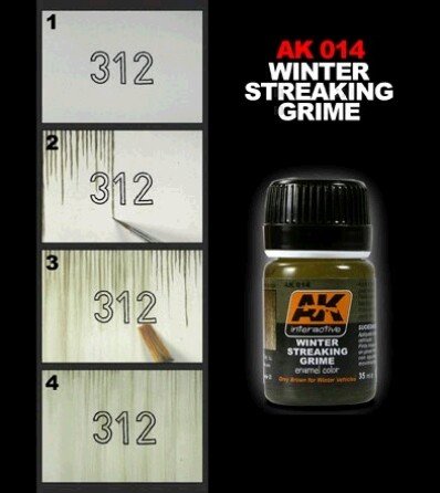 AK Interactive AK014 Winter Streaking Grime 35ml – zdjęcie 2