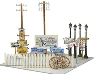 Tamiya 32509 Ensemble de panneaux de signalisation routière (1/48) – image 2