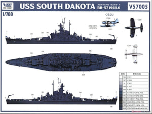 Vee Hobby E57005 USS South Dakota BB-57 1944 Deluxe Edition 1/700 – image 6