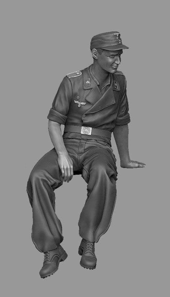 Panzer Art FI35-123 StuG gunner at rest 1/35 – Bild 4