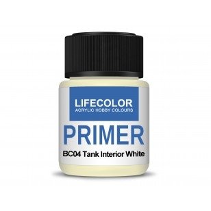Lifecolor BC04 Acrylic Primer Tank Interior White 22ml – image 2