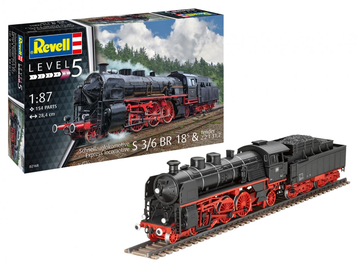 Revell 02168 Express locomotive S3/6 BR18 with tender 1/87 – imagen 2