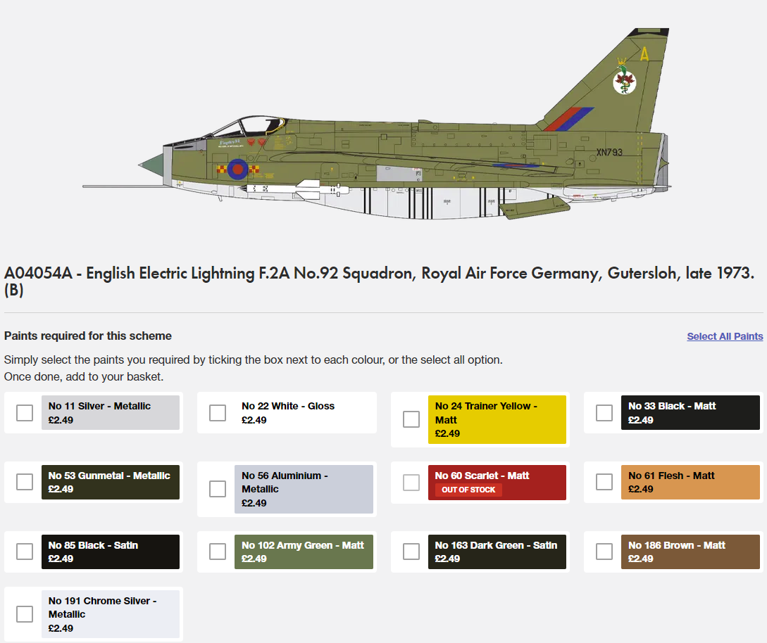 Airfix 04054A English Electric Lightning F.2A 1/72 – image 2