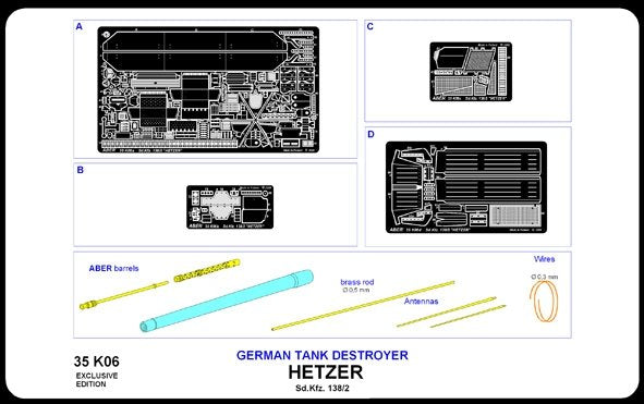 Aber 35K06 German tank destroyer Sd. Kfz. 138/2 Hetzer 1/35 – image 7